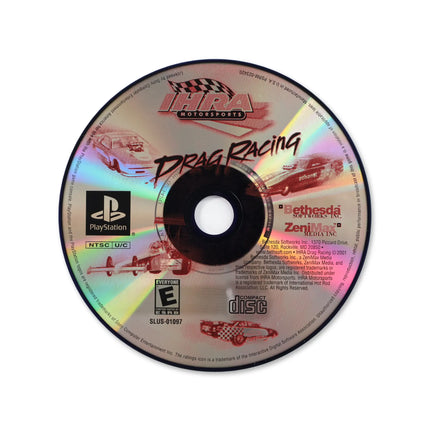 IHRA Drag Racing for Sony PlayStation - Disc front with label - Game only.