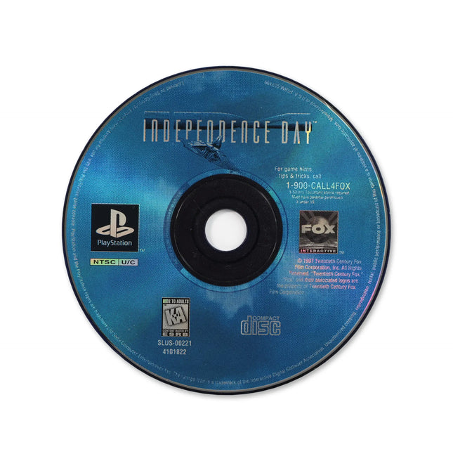 Independence Day for Sony PlayStation - Disc front with label - Game only.
