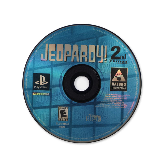 Jeopardy 2nd Edition for Sony PlayStation - Disc front with label - Game only.