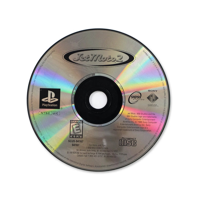 Jet Moto 2 [Greatest Hits] for Sony PlayStation - Disc front with label - Game only.