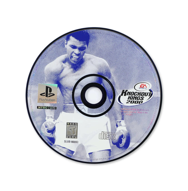 Knockout Kings 2000 for Sony PlayStation - Disc front with label - Game only.