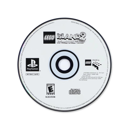 LEGO Island 2 for Sony PlayStation - Disc front with label - Game only.