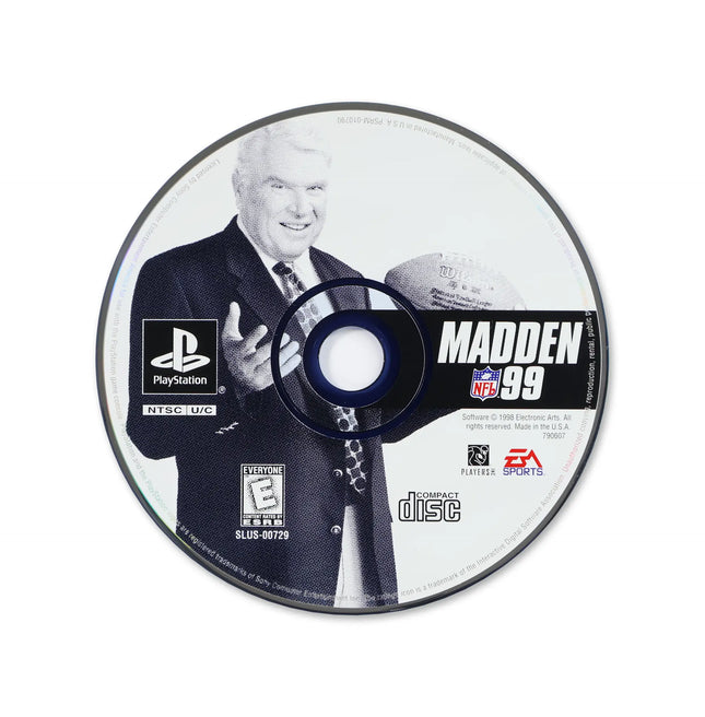 Madden 99 for Sony PlayStation - Disc front with label - Game only.