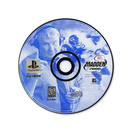 Madden 2000 for Sony PlayStation - Disc front with label - Game only.