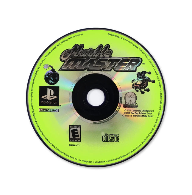 Marble Master for Sony PlayStation - Disc front with label - Game only.
