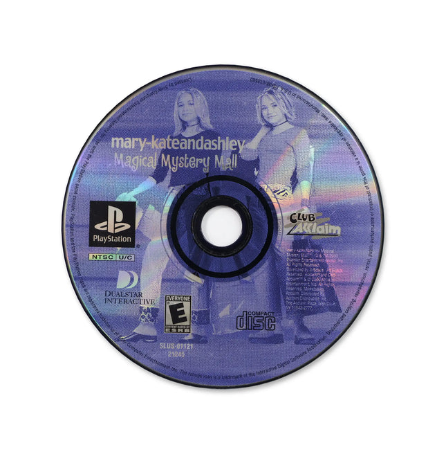 Mary-Kate and Ashley Magical Mystery Mall for Sony PlayStation - Disc front with label - Game only.