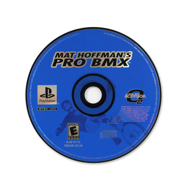 Mat Hoffman's Pro BMX for Sony PlayStation - Disc front with label - Game only.