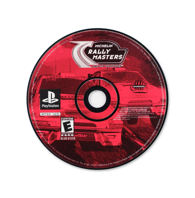 Michelin Rally Masters Race of Champions for Sony PlayStation - Disc front with label - Game only.