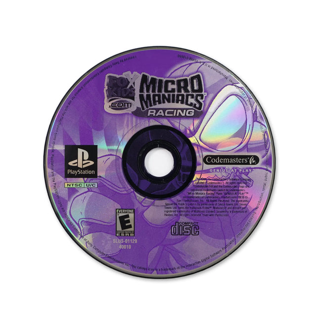 Micro Maniacs Racing for Sony PlayStation - Disc front with label - Game only.