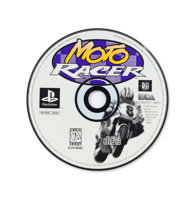 Moto Racer for Sony PlayStation - Disc front with label - Game only.