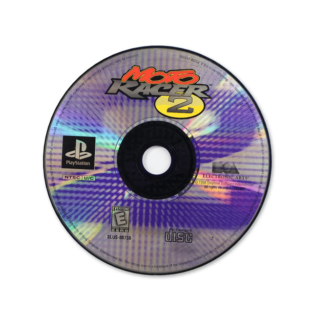 Moto Racer 2 for Sony PlayStation - Disc front with label - Game only.
