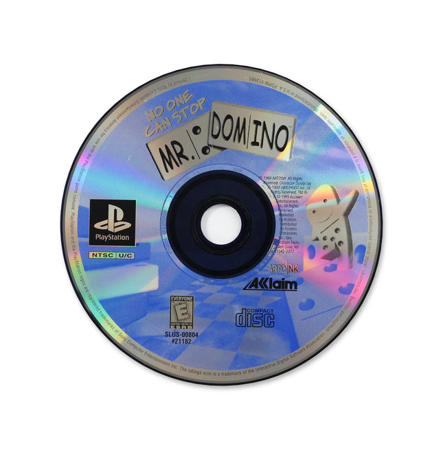 No One Can Stop Mr. Domino for Sony PlayStation - Disc front with label - Game only.