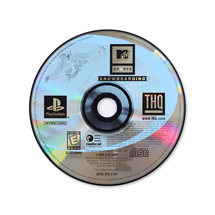 MTV Sports Snowboarding for Sony PlayStation - Disc front with label - Game only.