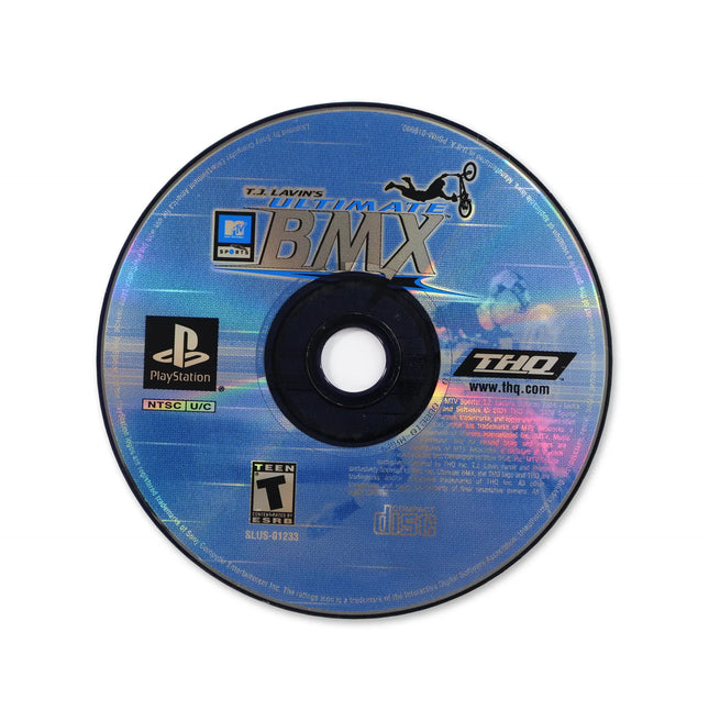 TJ Lavin's Ultimate BMX for Sony PlayStation - Disc front with label - Game only.