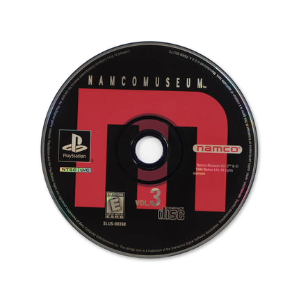 Namco Museum Volume 3 for Sony PlayStation - Disc front with label - Game only.