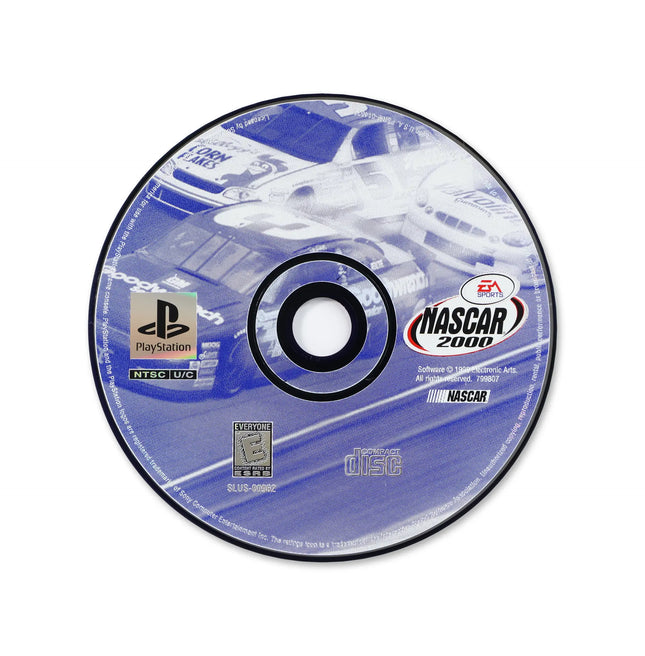 NASCAR 2000 for Sony PlayStation - Disc front with label - Game only.