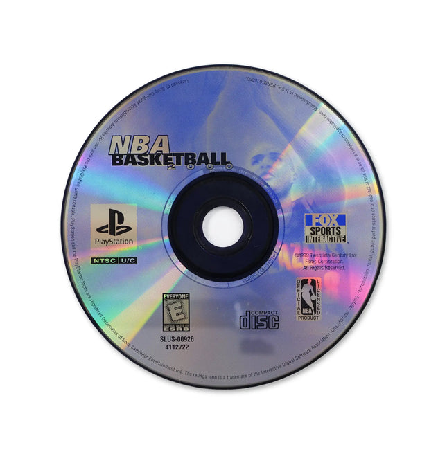 NBA Basketball 2000 for Sony PlayStation - Disc front with label - Game only.