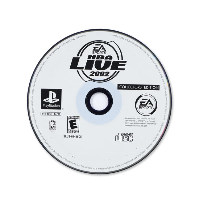 NBA Live 2002 [Collector's Edition] for Sony PlayStation - Disc front with label - Game only.