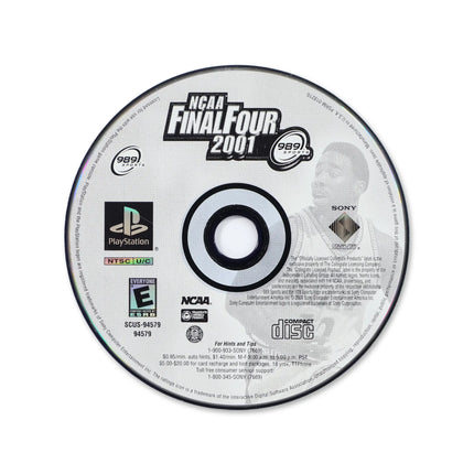 NCAA Final Four 2001 for Sony PlayStation - Disc front with label - Game only.