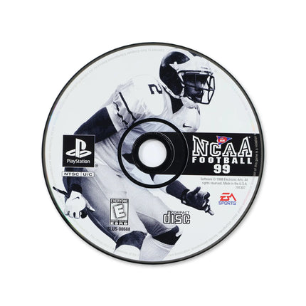 NCAA Football 99 for Sony PlayStation - Disc front with label - Game only.