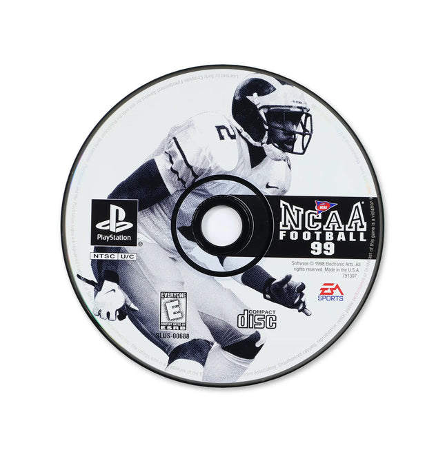 NCAA Football 99 for Sony PlayStation - Disc front with label - Game only.