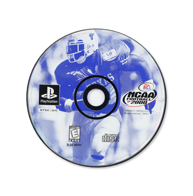 NCAA Football 2000 for Sony PlayStation - Disc front with label - Game only.