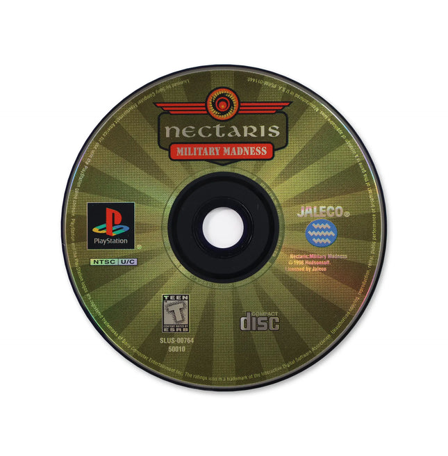 Nectaris Military Madness for Sony PlayStation - Disc front with label - Game only.
