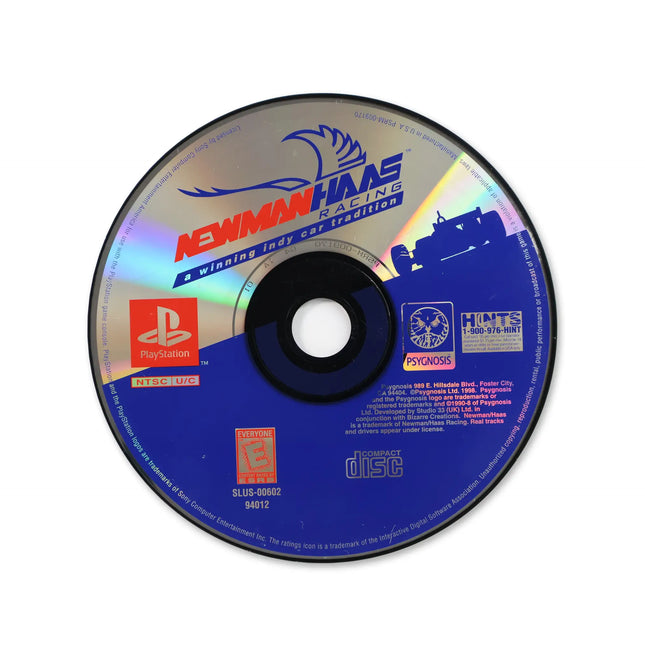 Newman Haas Racing for Sony PlayStation - Disc front with label - Game only.