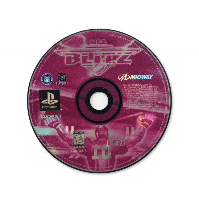 NFL Blitz for Sony PlayStation - Disc front with label - Game only.
