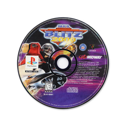 NFL Blitz 2000 for Sony PlayStation - Disc front with label - Game only.