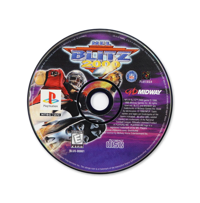 NFL Blitz 2000 for Sony PlayStation - Disc front with label - Game only.