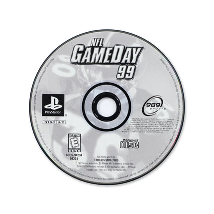 NFL GameDay 99 for Sony PlayStation - Disc front with label - Game only.