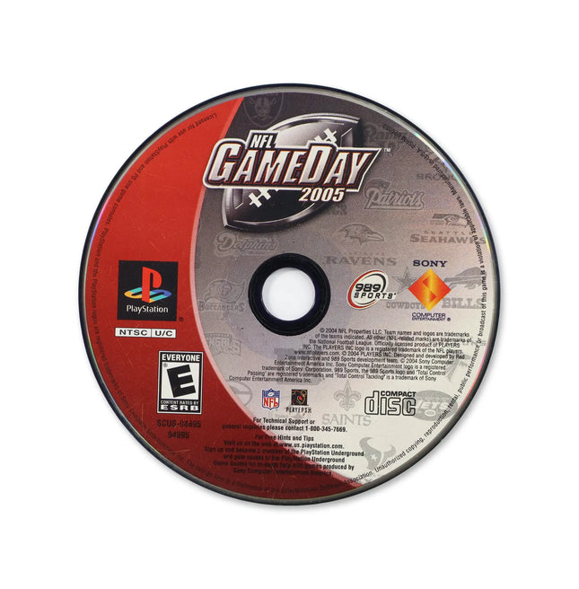NFL GameDay 2005 for Sony PlayStation - Disc front with label - Game only.
