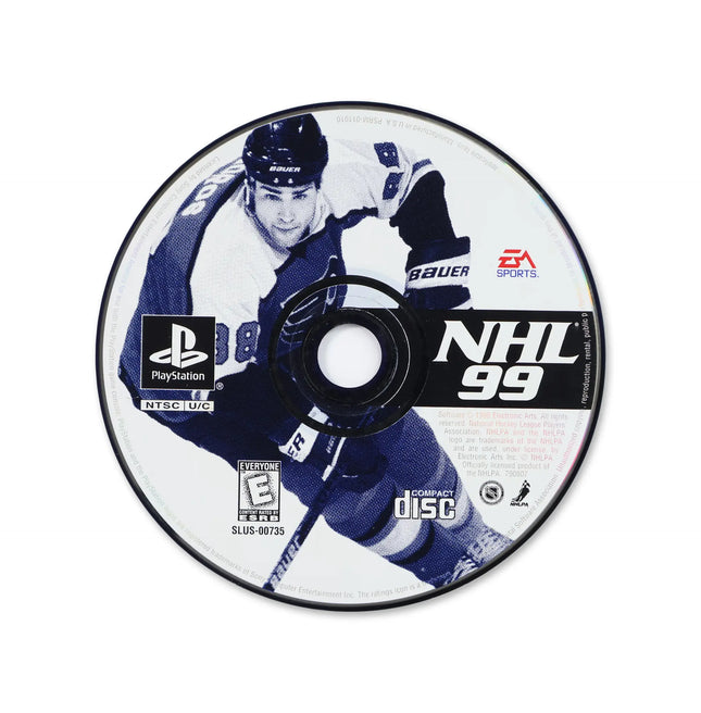 NHL 99 for Sony PlayStation - Disc front with label - Game only.