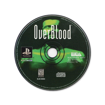 OverBlood for Sony PlayStation - Disc front with label - Game only.