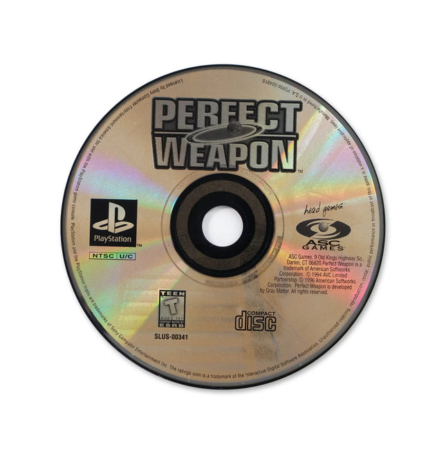 Perfect Weapon for Sony PlayStation - Disc front with label - Game only.
