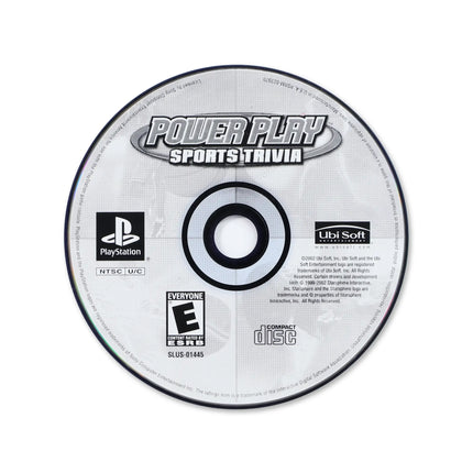 Power Play Sports Trivia for Sony PlayStation - Disc front with label - Game only.