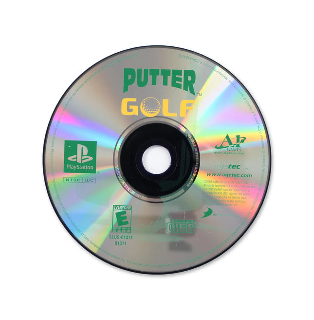Putter Golf for Sony PlayStation - Disc front with label - Game only.
