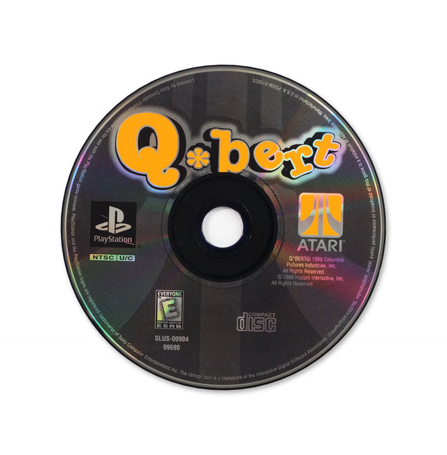 Q*bert for Sony PlayStation - Disc front with label - Game only.