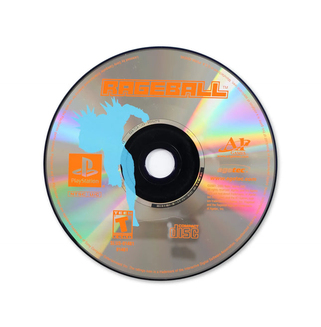 Rageball for Sony PlayStation - Disc front with label - Game only.