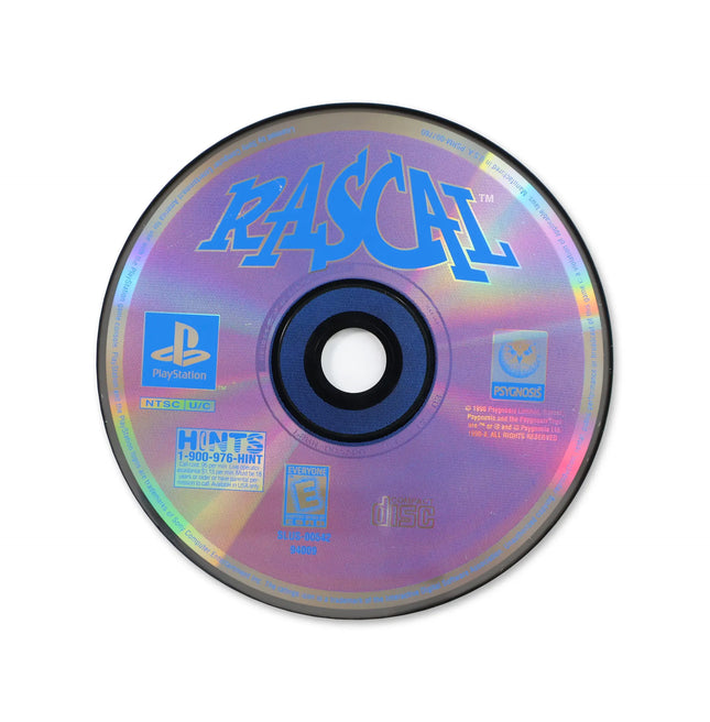 Rascal for Sony PlayStation - Disc front with label - Game only.