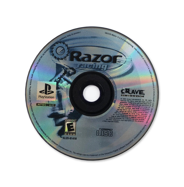 Razor Racing for Sony PlayStation - Disc front with label - Game only.
