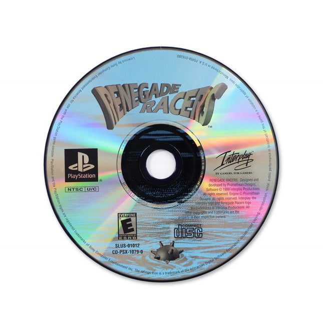 Renegade Racers for Sony PlayStation - Disc front with label - Game only.