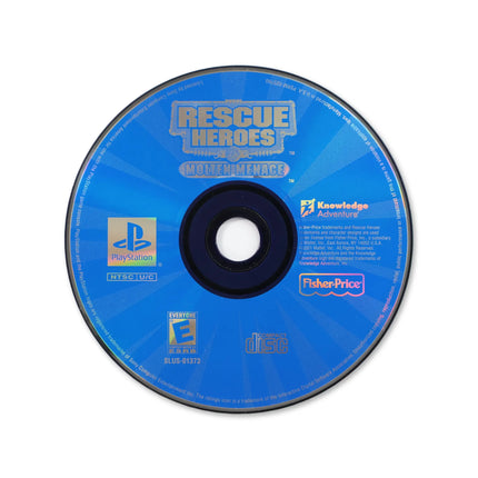 Rescue Heroes Molten Menace for Sony PlayStation - Disc front with label - Game only.