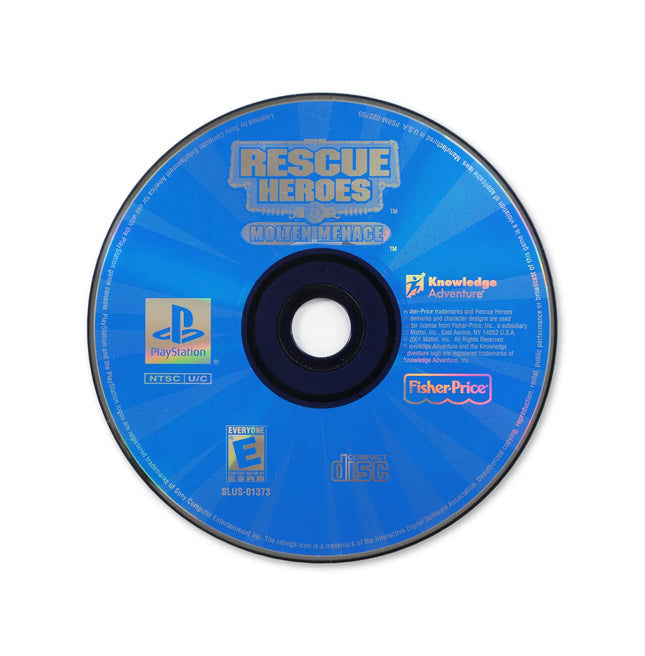 Rescue Heroes Molten Menace for Sony PlayStation - Disc front with label - Game only.