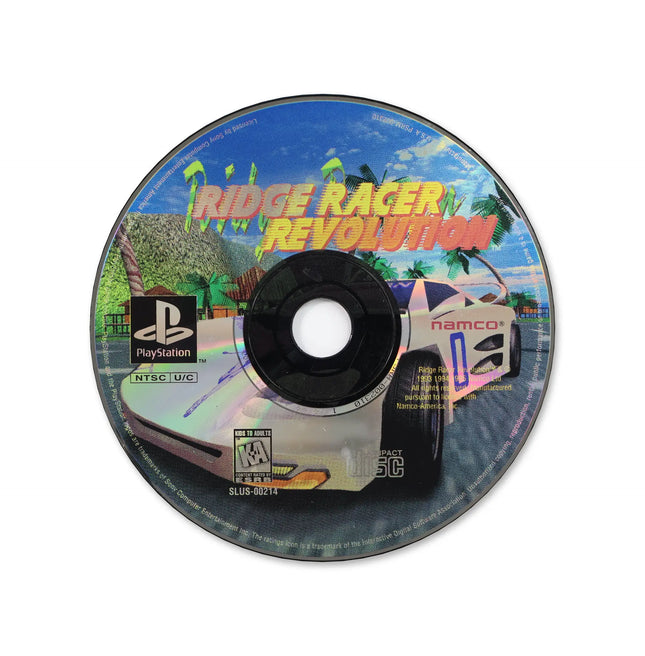 Ridge Racer Revolution for Sony PlayStation - Disc front with label - Game only.