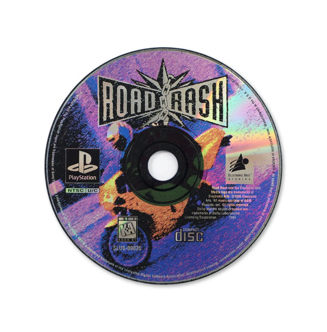 Road Rash for Sony PlayStation - Disc front with label - Game only.