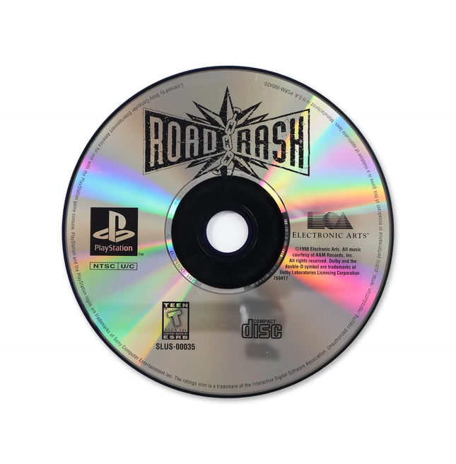Road Rash [Greatest Hits] for Sony PlayStation - Disc front with label - Game only.