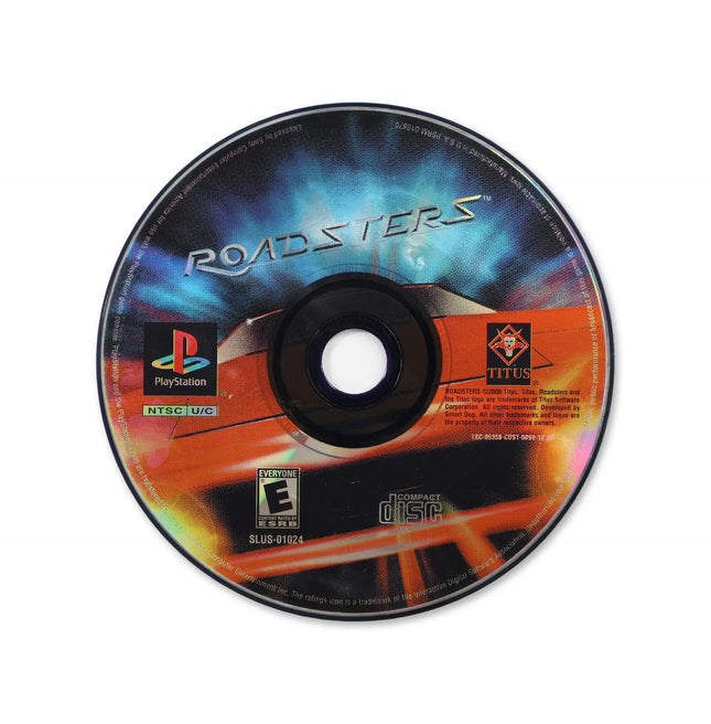 Roadsters for Sony PlayStation - Disc front with label - Game only.