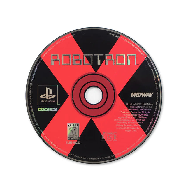 Robotron X for Sony PlayStation - Disc front with label - Game only.